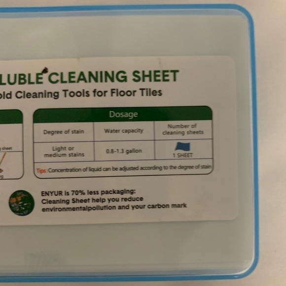 New - Biodegradable Concentrated Multi-Purpose Floor Cleaner Sheets 32 Loads - Picture 4 of 8